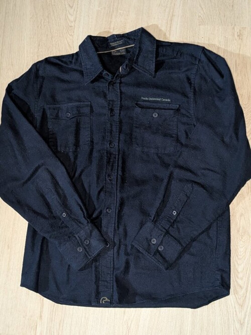 Ducks Unlimited Canada Dark Wash Men's Button Up Long Sleeve